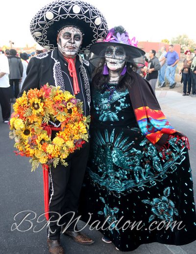 Catrin and catrina in the Tucson All Souls procession